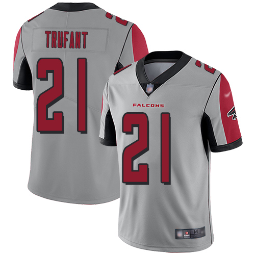 Atlanta Falcons Limited Silver Men Desmond Trufant Jersey NFL Football #21 Inverted Legend->youth nfl jersey->Youth Jersey